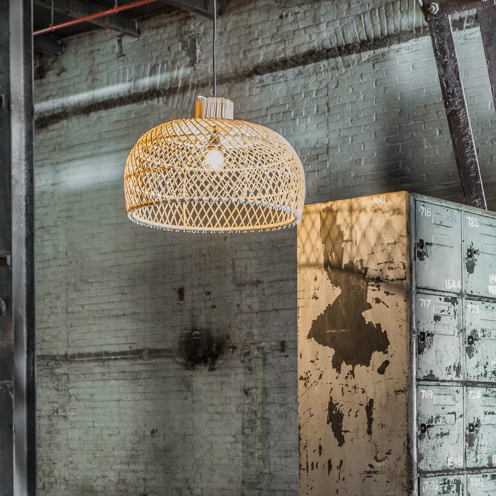 Rattan Lampe Maze Handmade natural