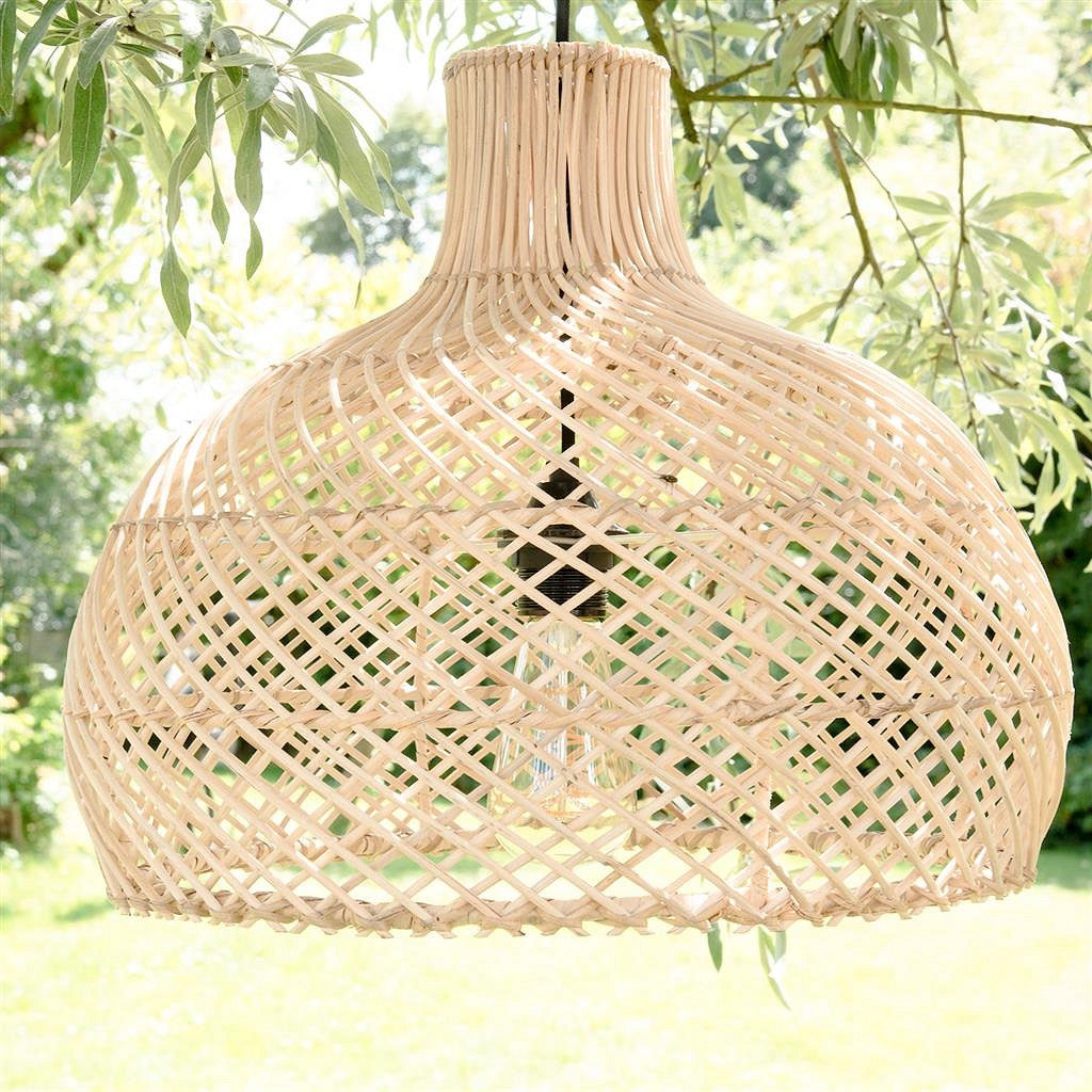Rattan Lampe Maze Handmade natural small | STUFF Shop