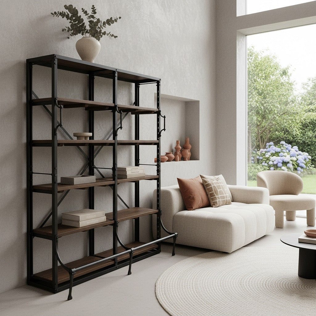 Archivregal aus Metall und Altholz im Heritage Design | STUFF Loft