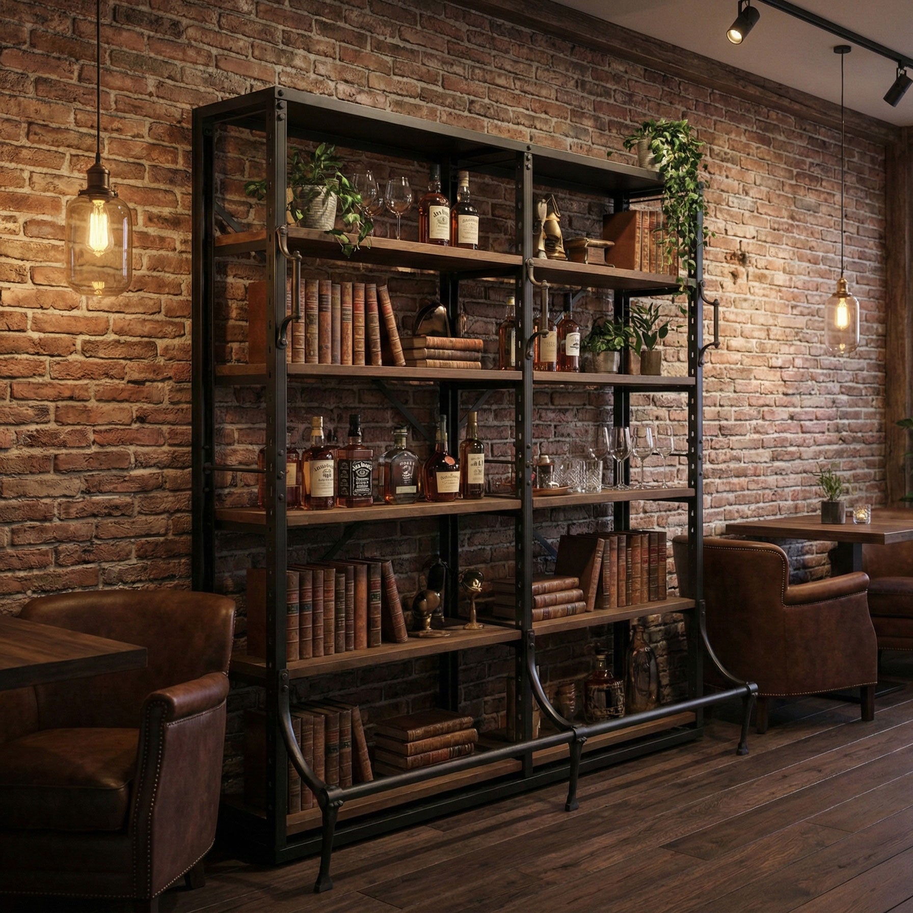 Archivregal aus Metall und Altholz im Heritage Design in einem industriellen Ambiente | STUFF Loft