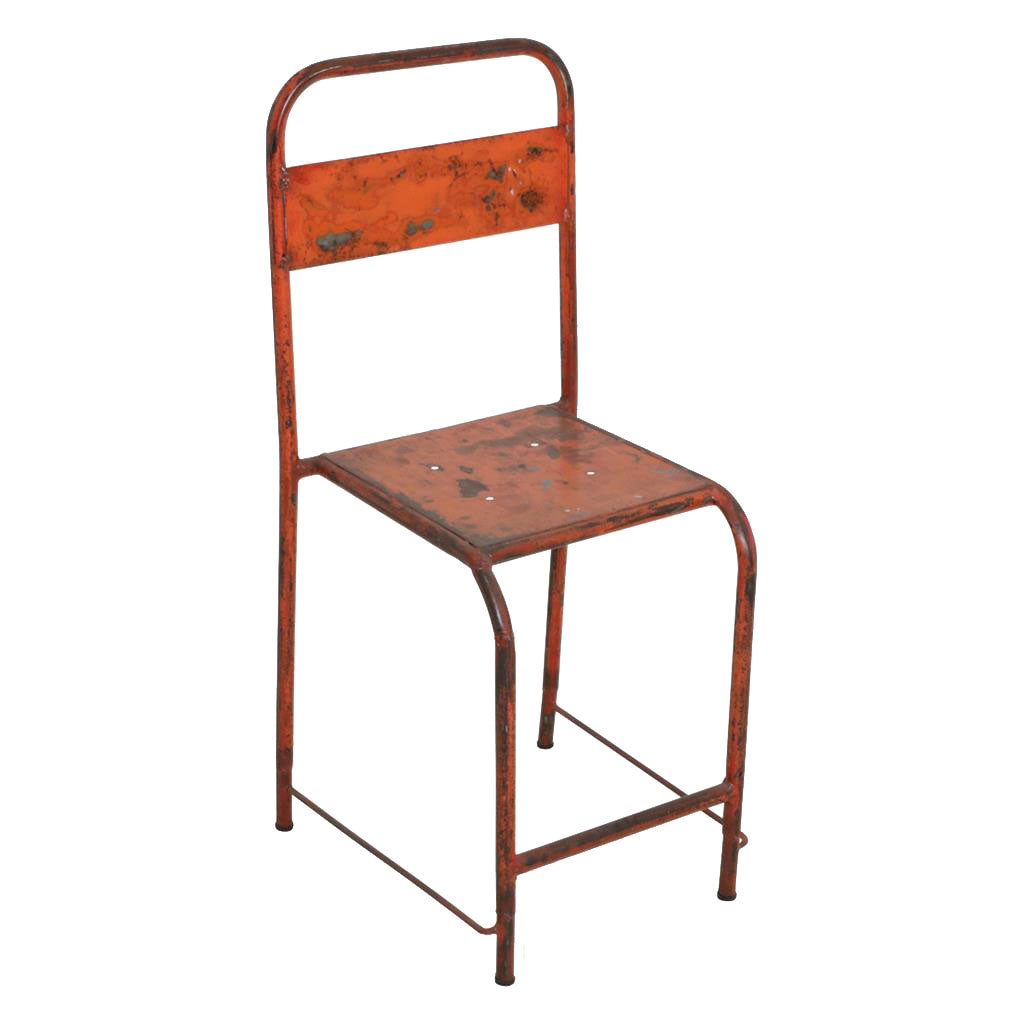 Originaler Java-Stuhl in Vintage-orange