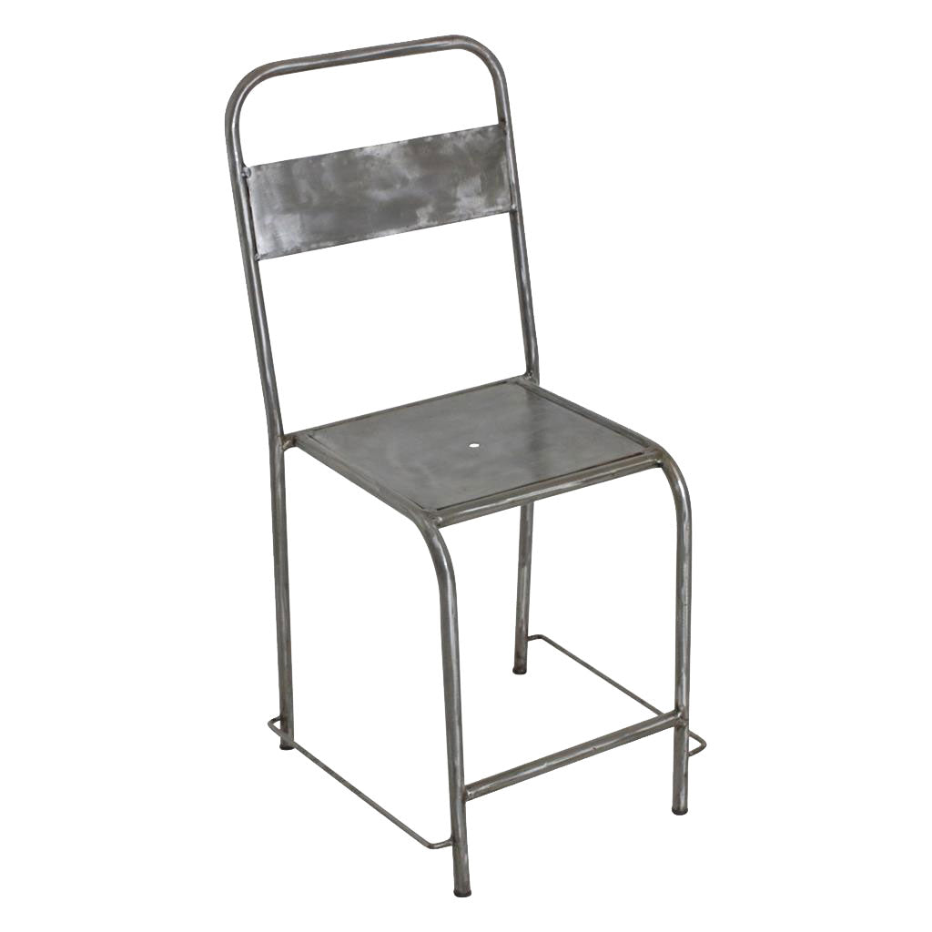 Originaler Java-Stuhl in Vintage-silber