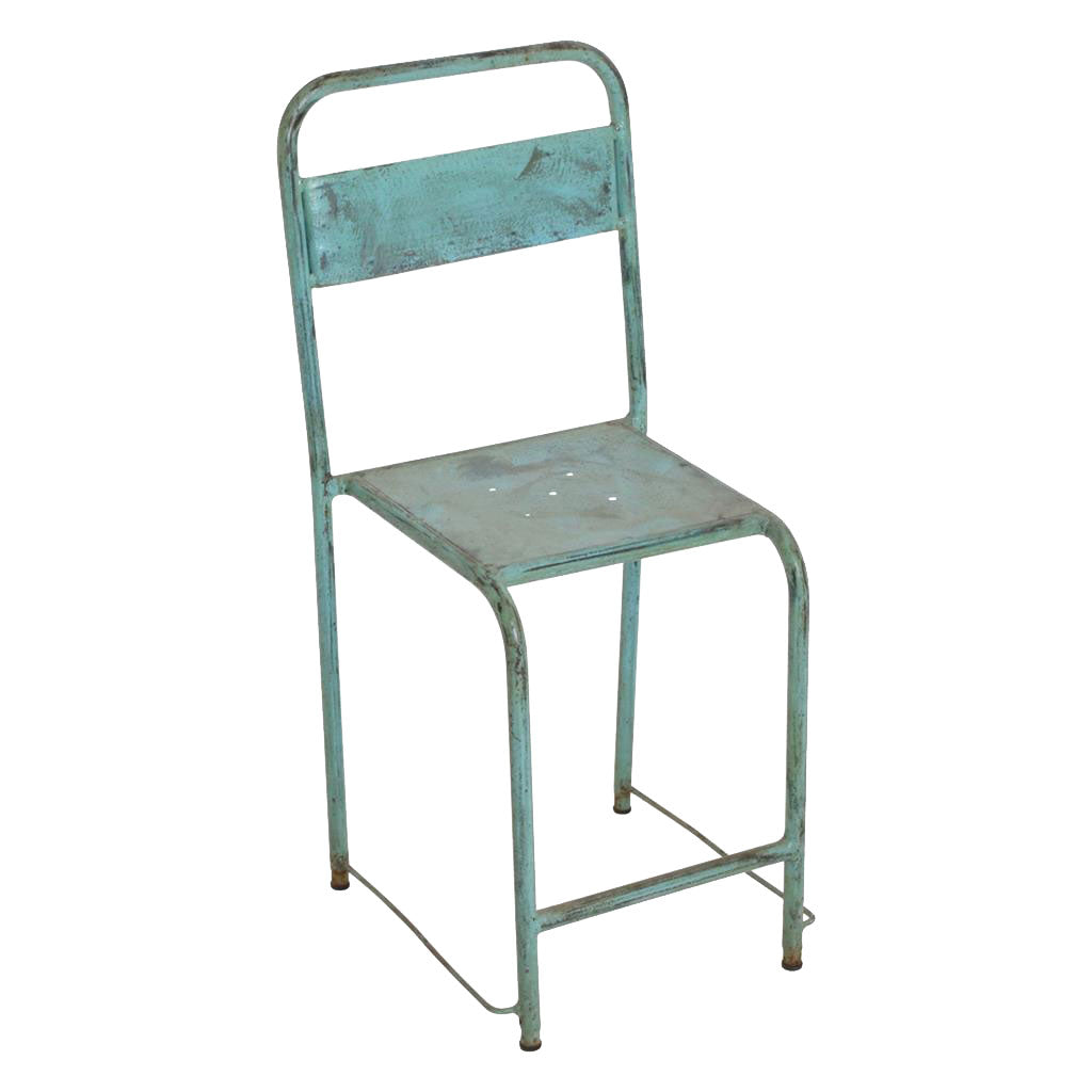 Originaler Java-Stuhl in Vintage-türkis