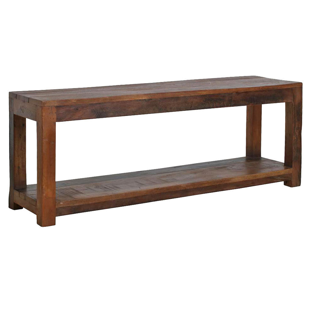 Bank Heritage mit Ablage aus recyceltem Holz