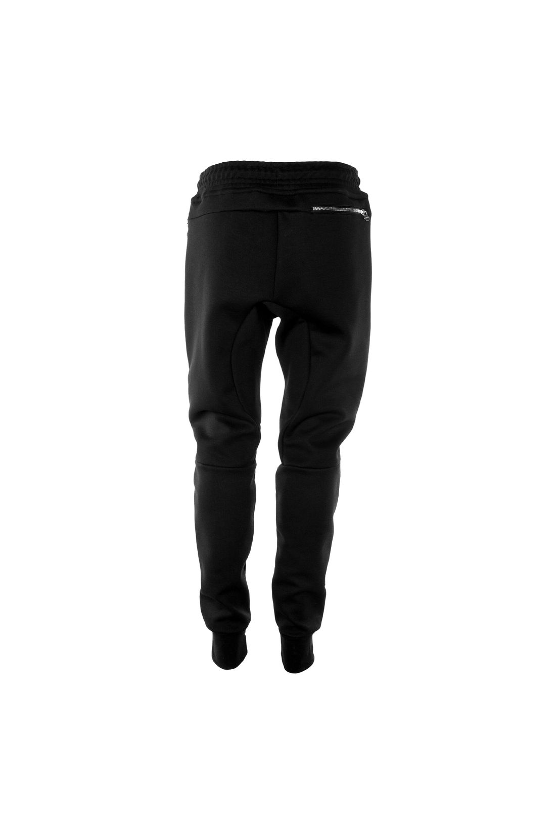 BALR. Herren Sweatpants Q-Series Slim Hose im Jogging-Stil mit Metall-Logo und Taschen mit Reißverschluss, schwarz