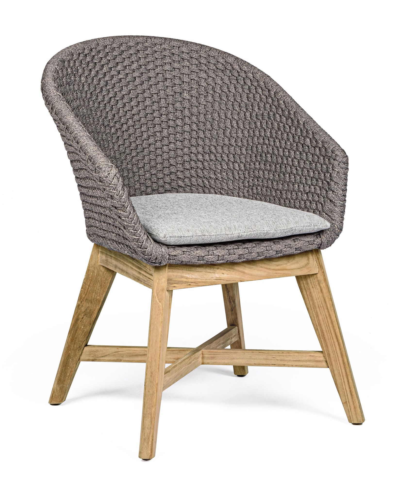 Outdoor Stuhl Coachella mit Armlehnen und Sitzkissen