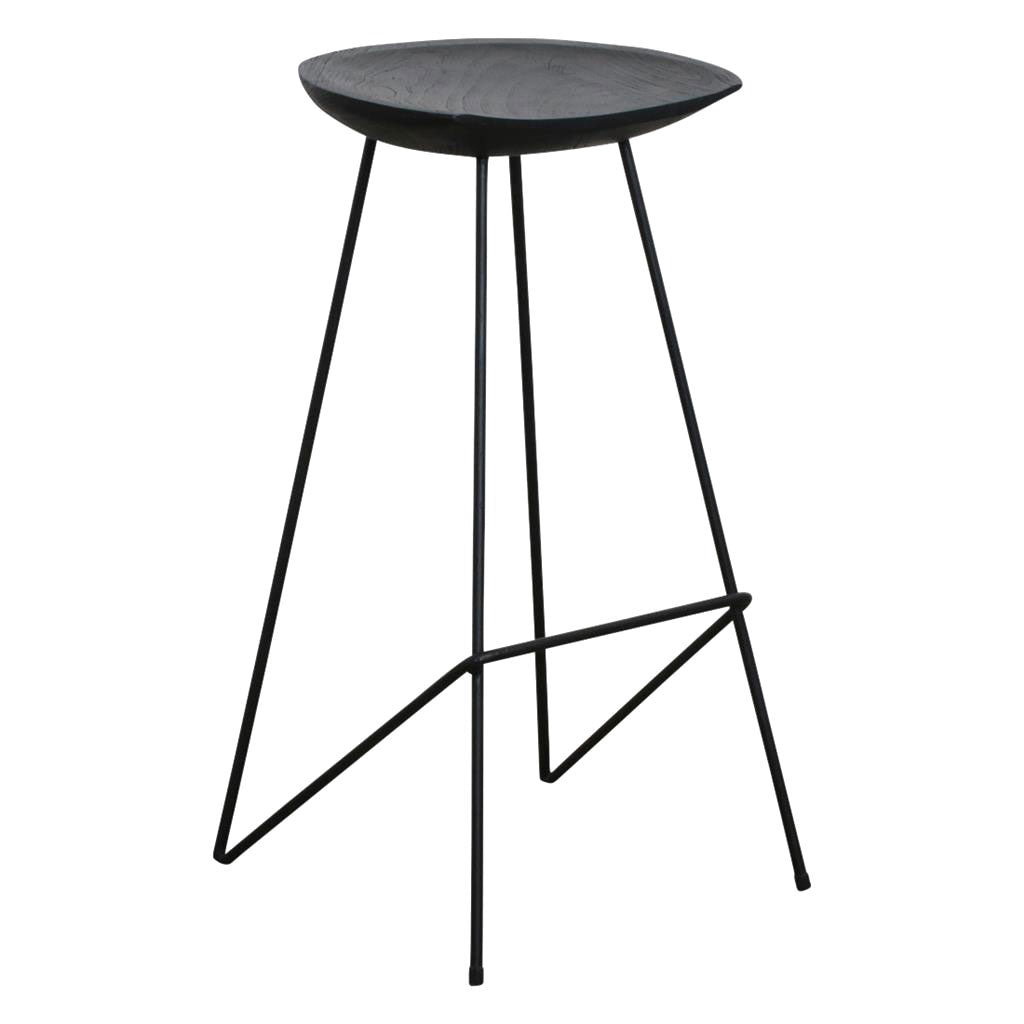 Barhocker Industrial Loft Style aus Teakholz
