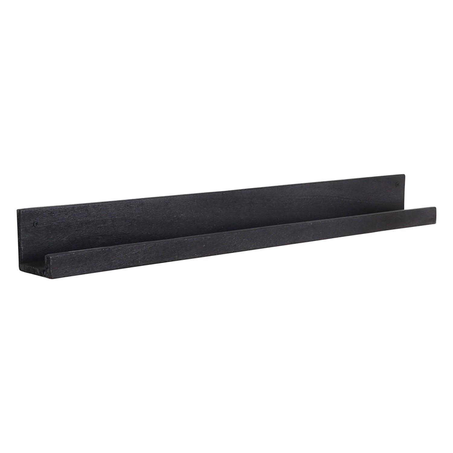 Wandregal Bilderleiste schwarz aus FSC recyceltem Altholz | STUFF Shop