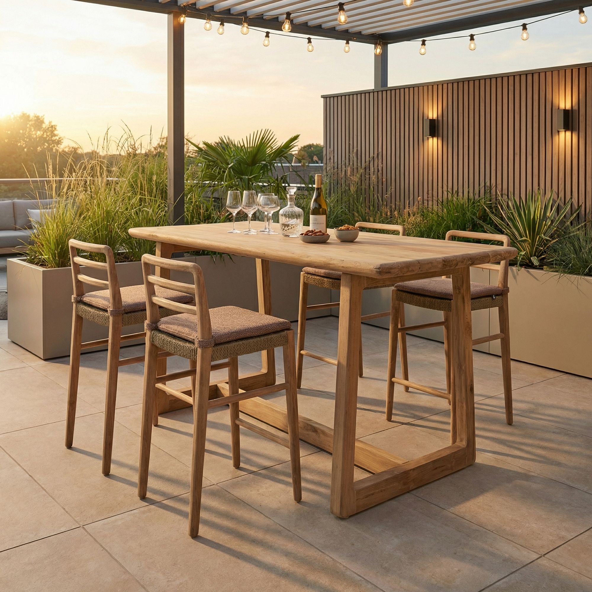 Outdoor Barstuhl Jared Teak