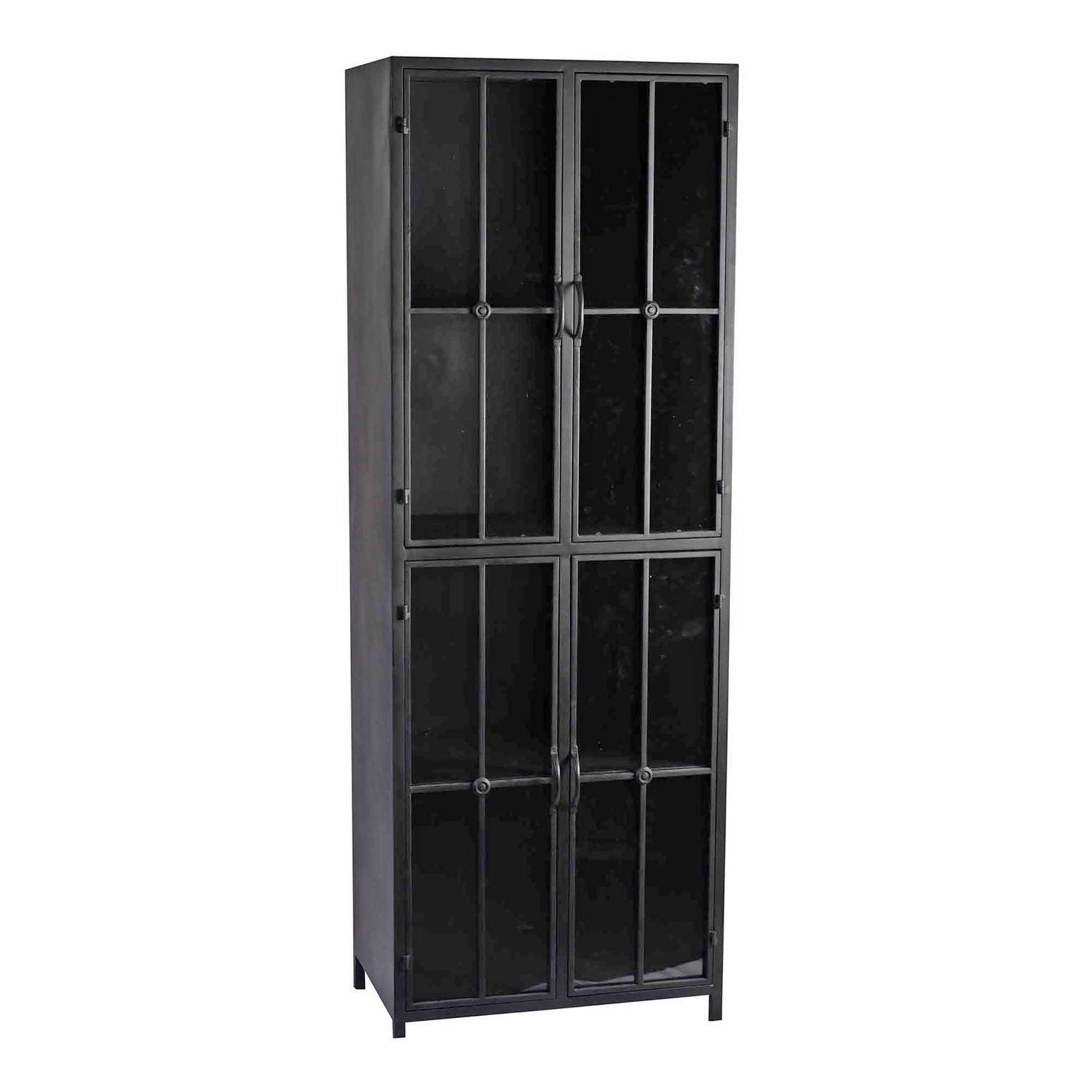 Vitrinen-Schrank Cave Metall PTMD