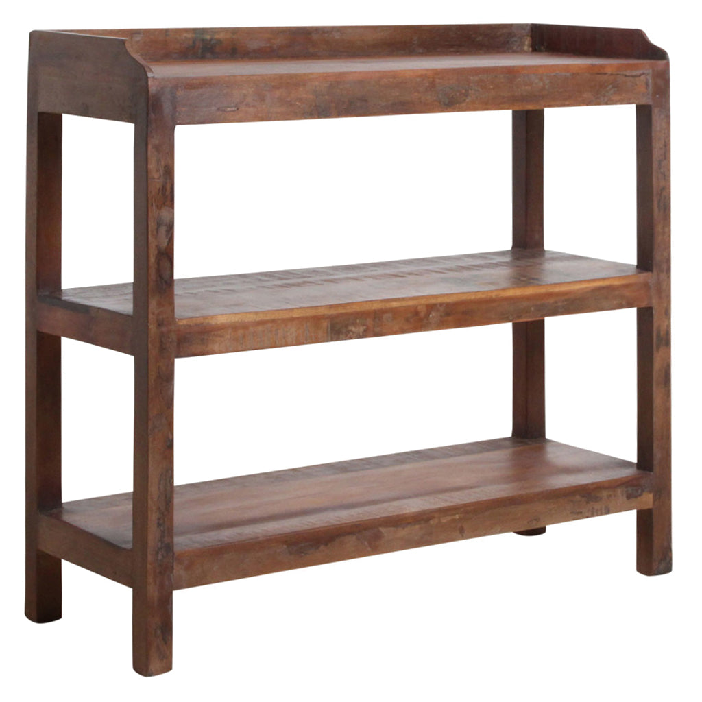 Indoor Regal Regal aus recyceltem Altholz Factory Rack aus Holz | Stuff | zeitloses Design, hochwertig verarbeitet, ideal für Wohn- und Essbereich