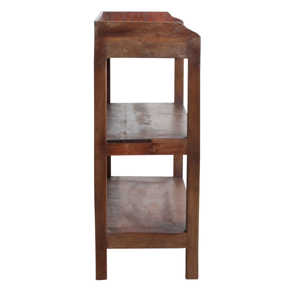 Indoor Regal Regal aus recyceltem Altholz Factory Rack im Wohnambiente aus Holz | zeitloses Design, hochwertig verarbeitet, ideal für Wohn- und | Ansicht 05