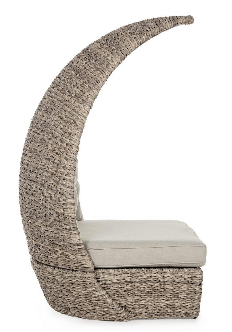 Outdoor Daybed Samui Loungemuschel aus Geflecht mit Sitzkissen | Bizzotto bei STUFF Shop kaufen