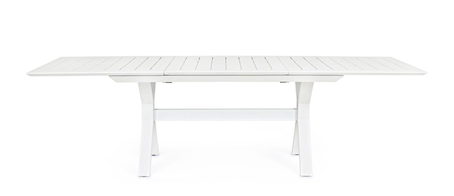 Ausziehbarer Tisch Kenyon L180-240cm weiß I STUFF Shop