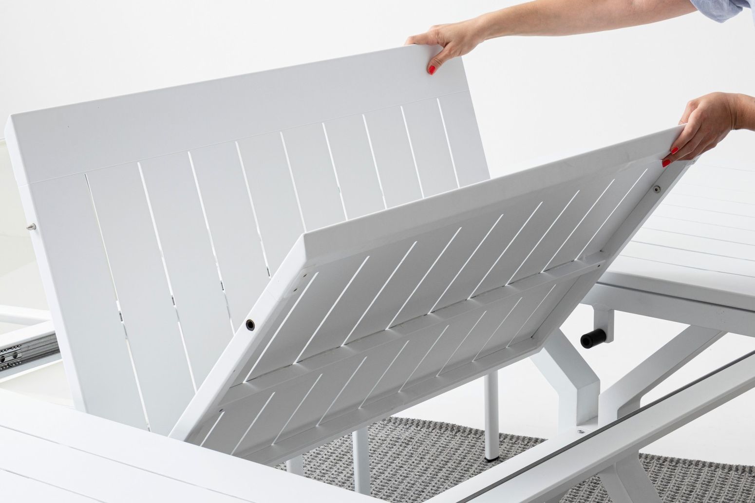 Ausziehbarer Tisch Kenyon L180-240cm weiß I STUFF Shop