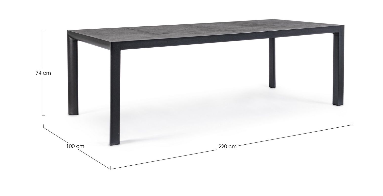 Tisch Mason L220cm anthrazit Bizzotto I STUFF Shop