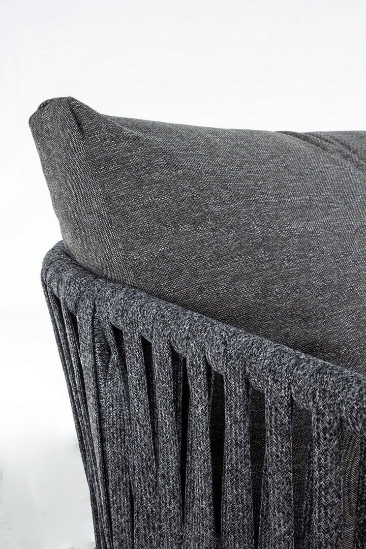 Sofa Florencia mit Kissen anthrazit