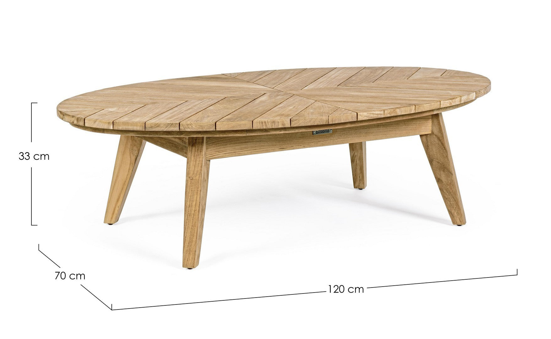 Outdoor Couchtisch Coachella Teak oval I Bizzotto