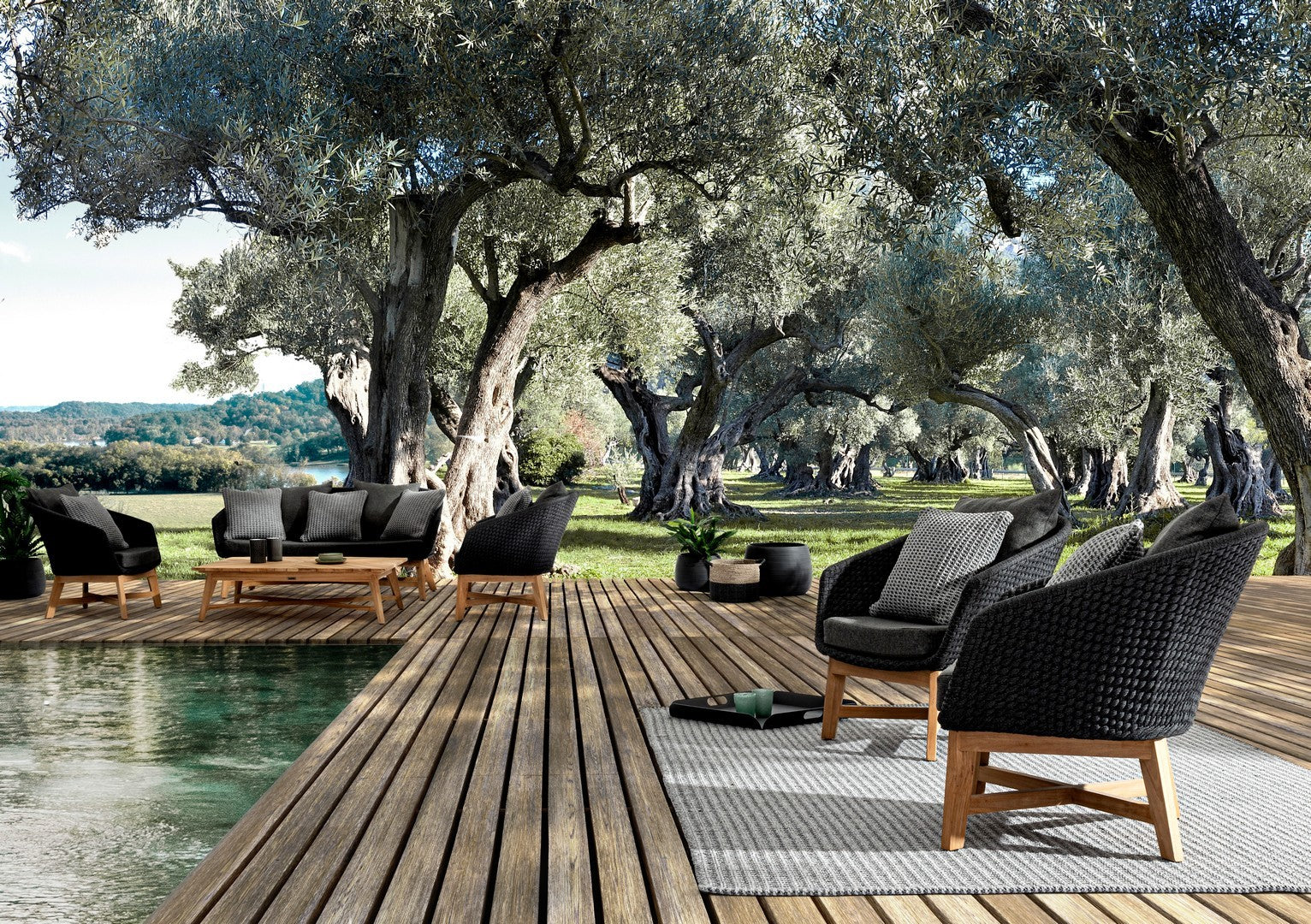 Couchtisch Coachella Teak rechteckig