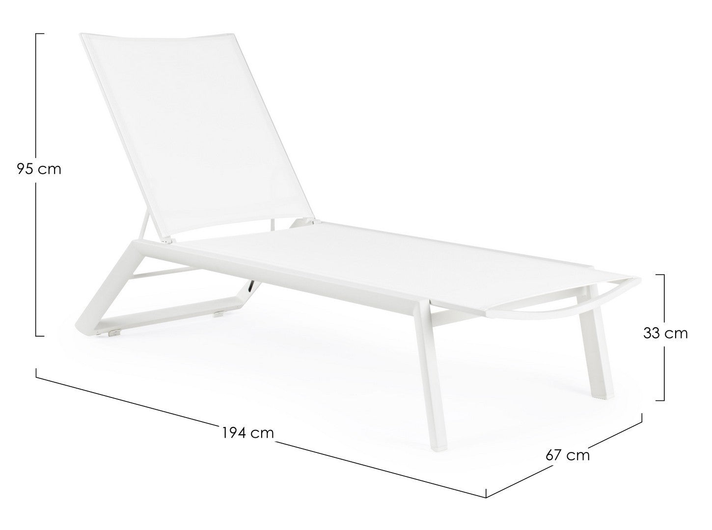 Rollbare Liege Cruise weiß I STUFF Shop