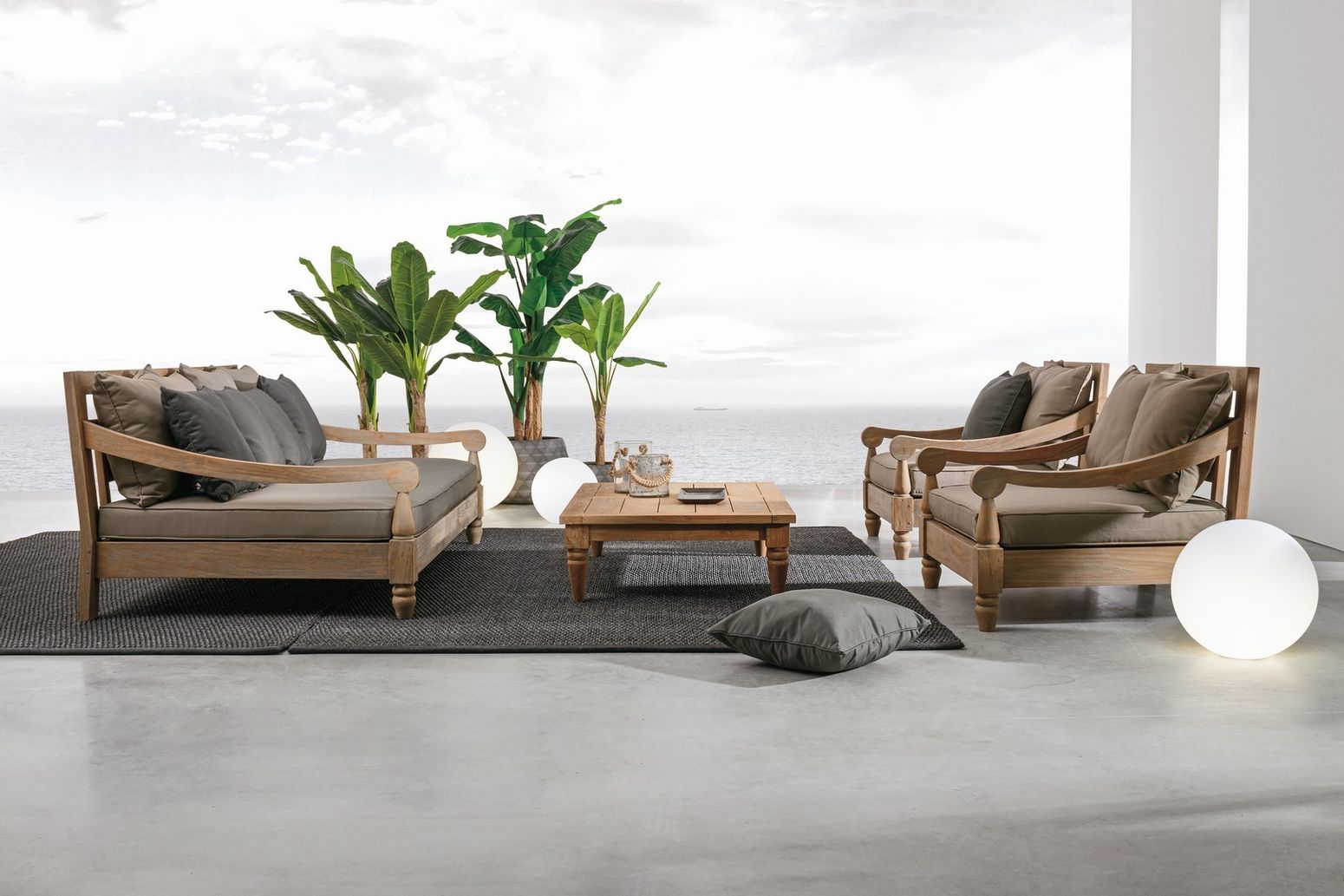 Daybed Bali Teak mit Kissen Bizzotto I STUFF Shop