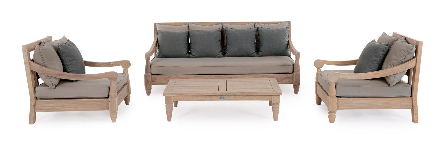 Daybed Bali Teak mit Kissen Bizzotto I STUFF Shop