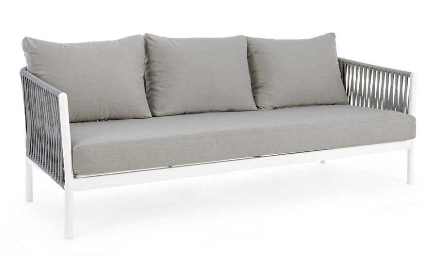 Sofa Florencia mit Kissen weiß I STUFF Shop