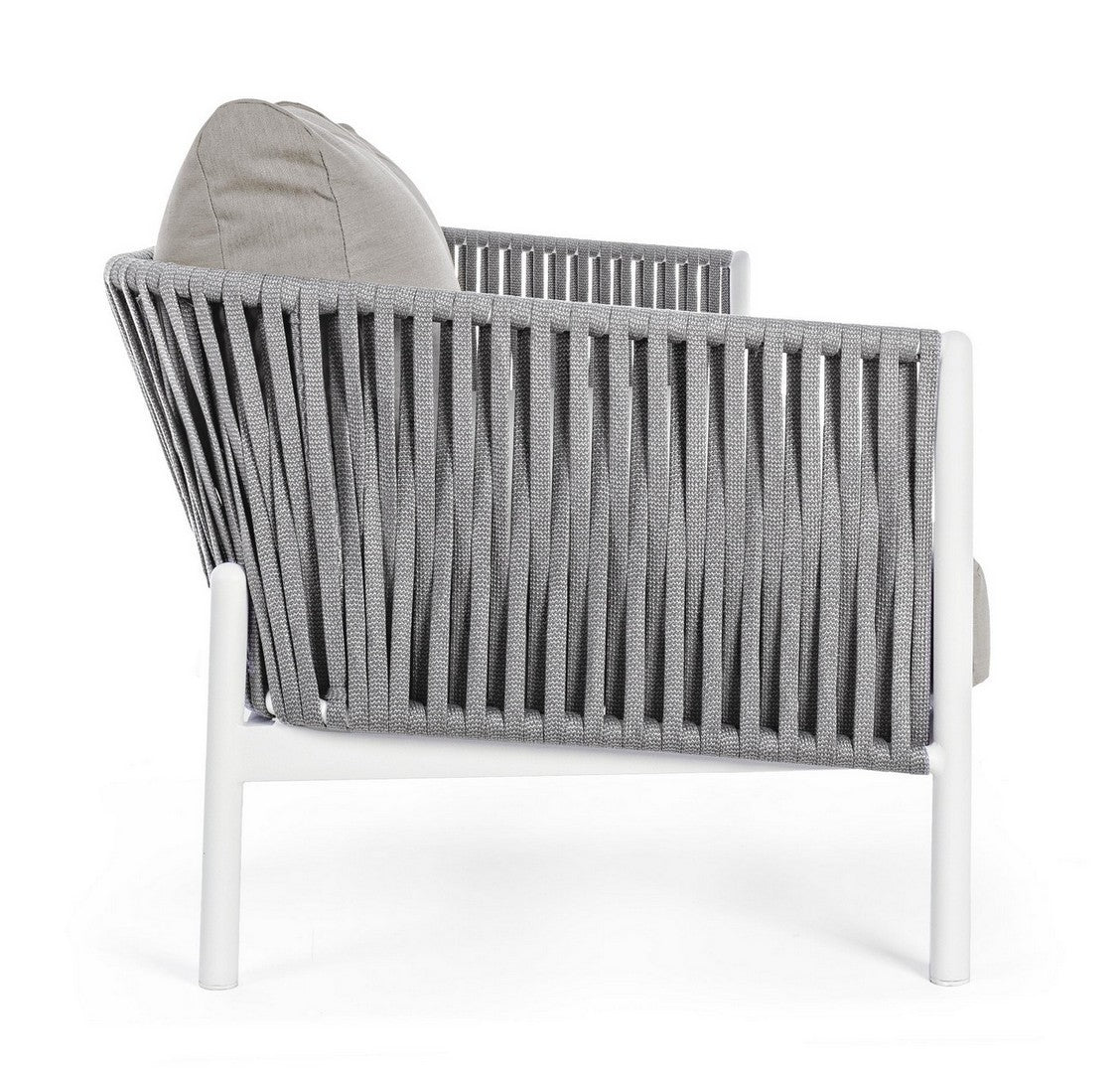 Sofa Florencia mit Kissen weiß I STUFF Shop