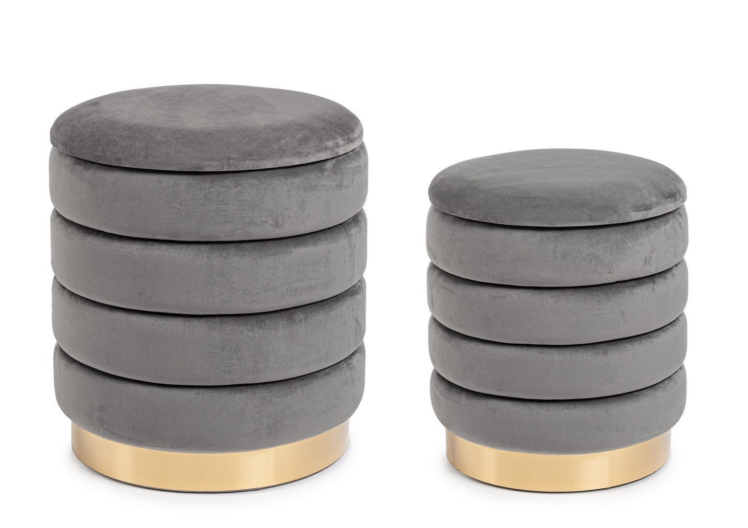 Pouf Darina 2-Set grau