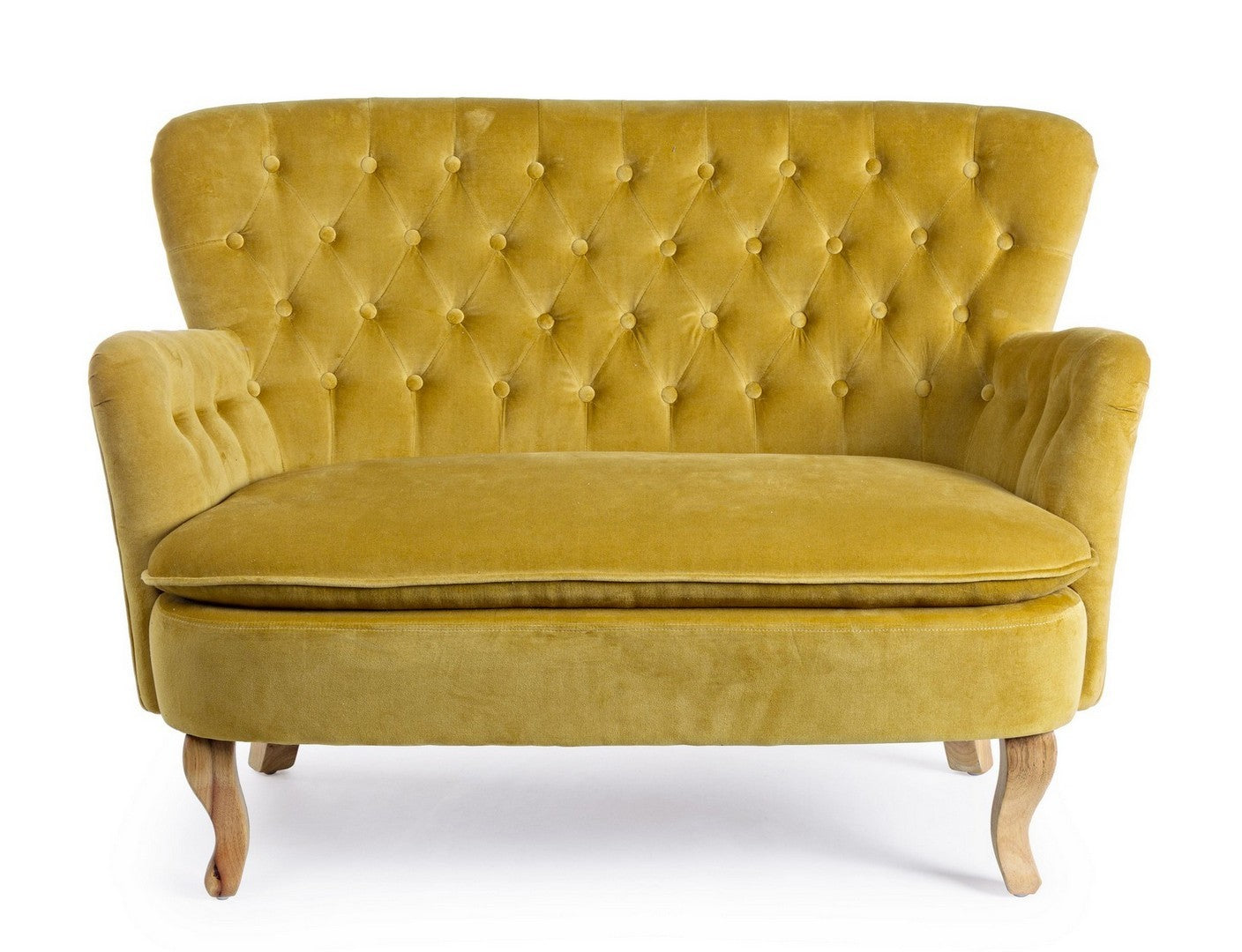 Sofa Orlins senffarben I STUFF Shop