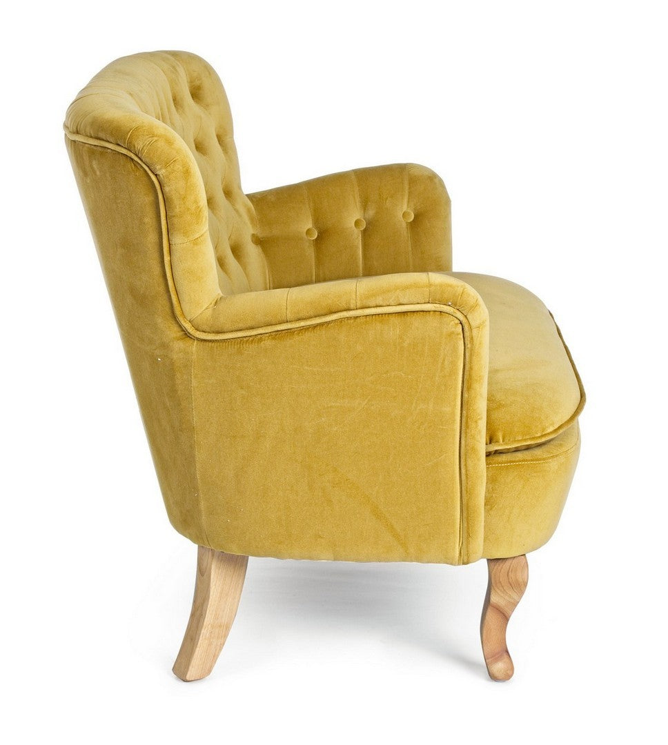 Sofa Orlins senffarben I STUFF Shop