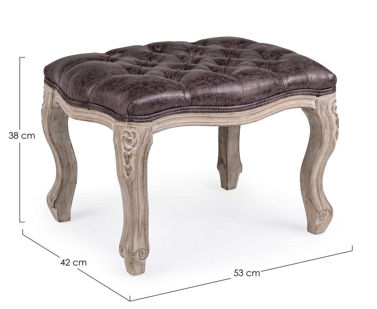 Hocker Diva dunkel