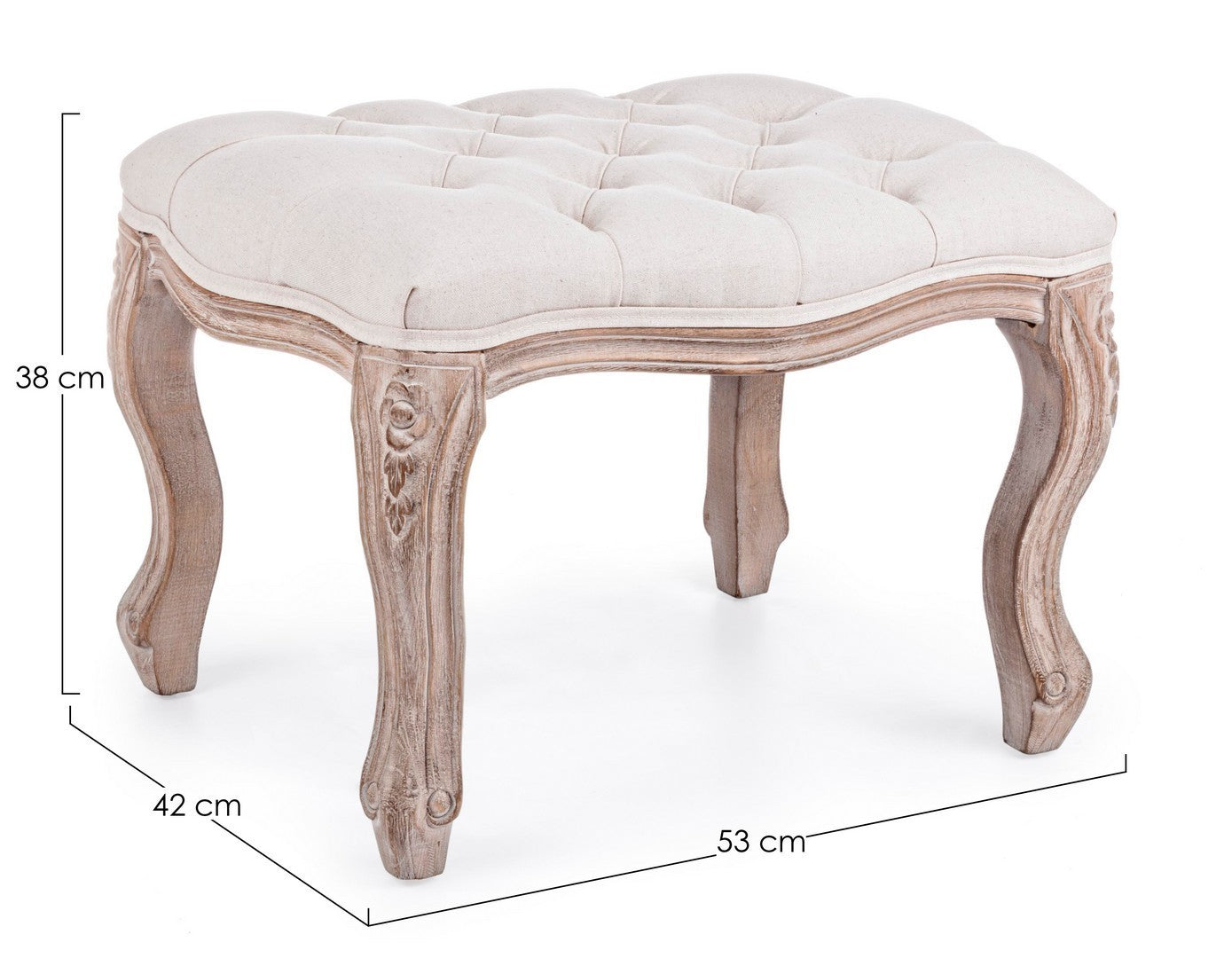 Hocker Diva natur