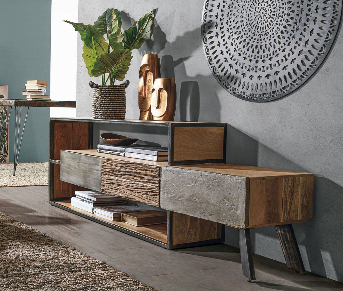 TV-Schrank Manchester 3 Schubladen von Bizzotto I STUFF Shop