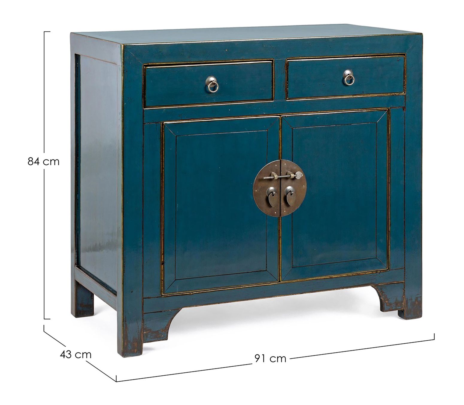 Sideboard Jinan 2T 2S blau von Bizzotto I STUFF Shop