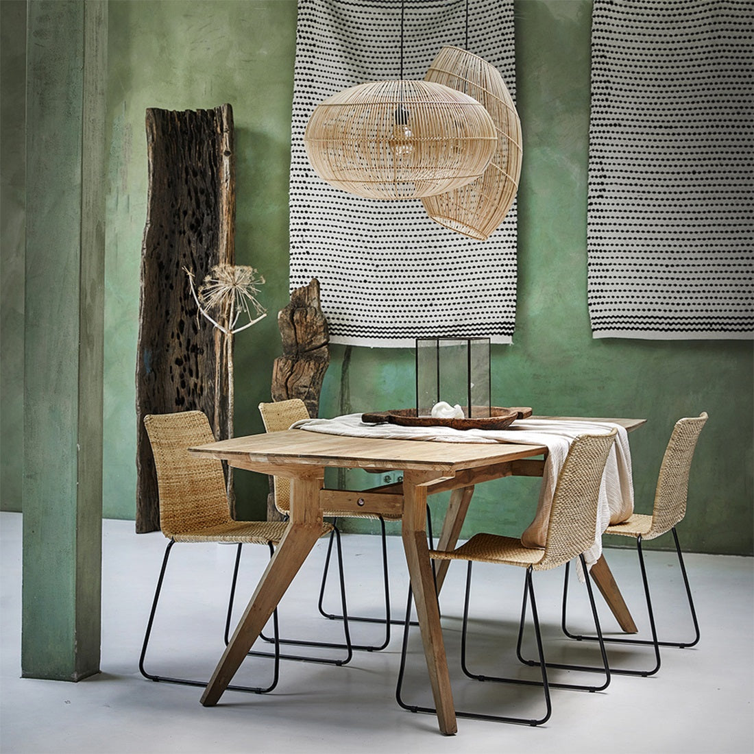 Deckenlampe Luna Halo natur