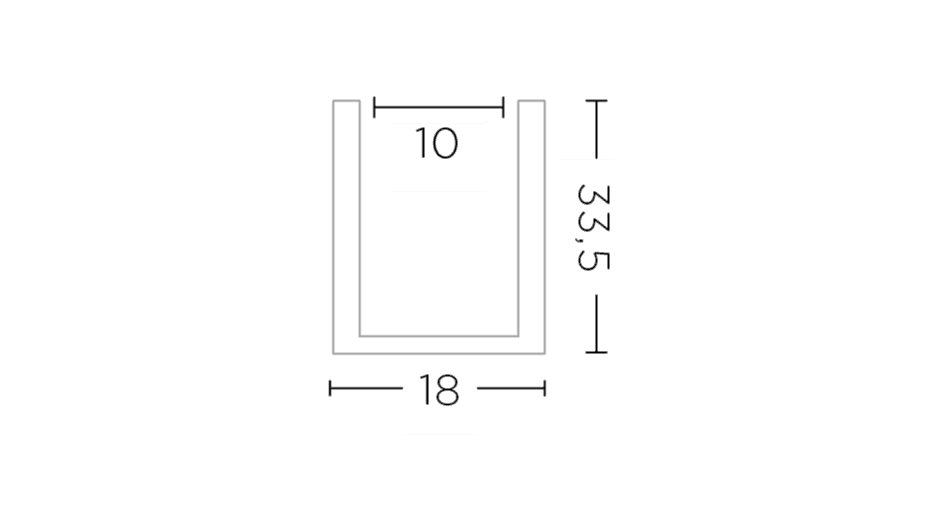 Vase Nikki medium - Maße