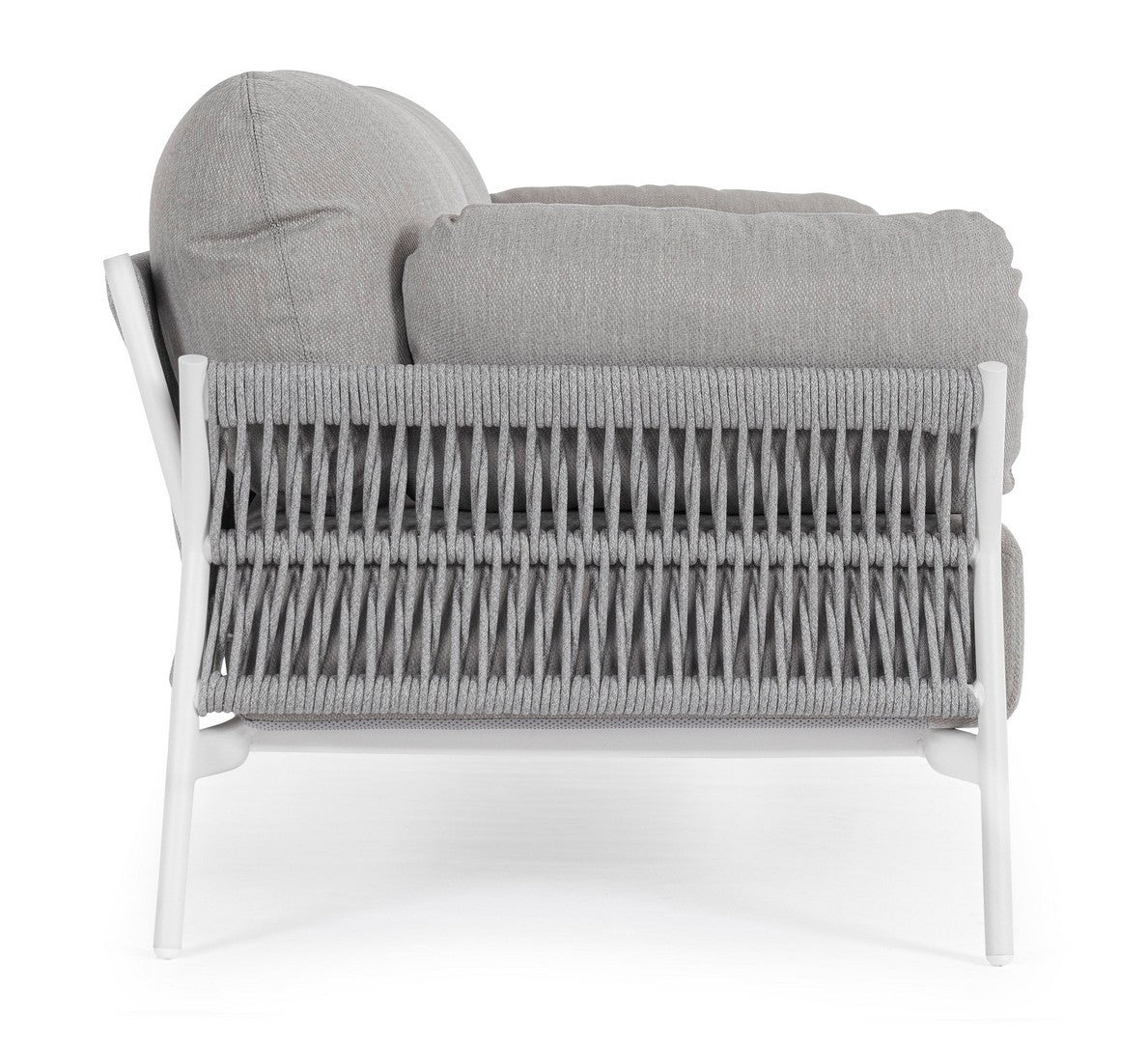 Outdoor Sofa Paradis Agate grau mit Aluminiumgestell für Garten und Terrasse