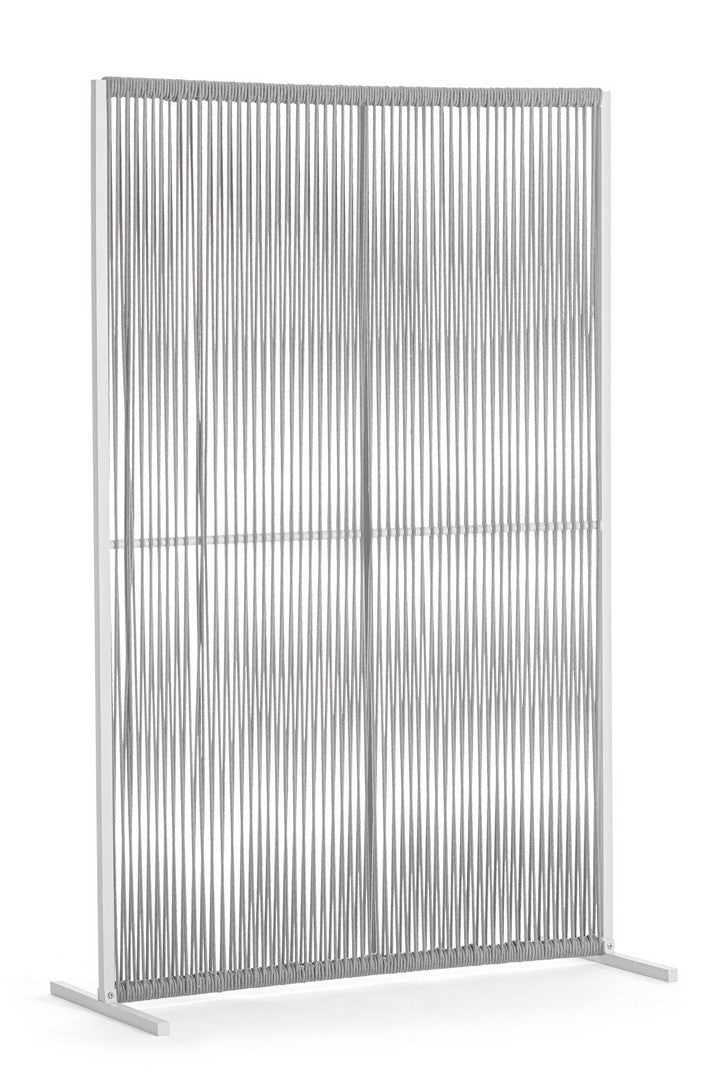 Paravent Paxson 120x180 cm weiß/grau
