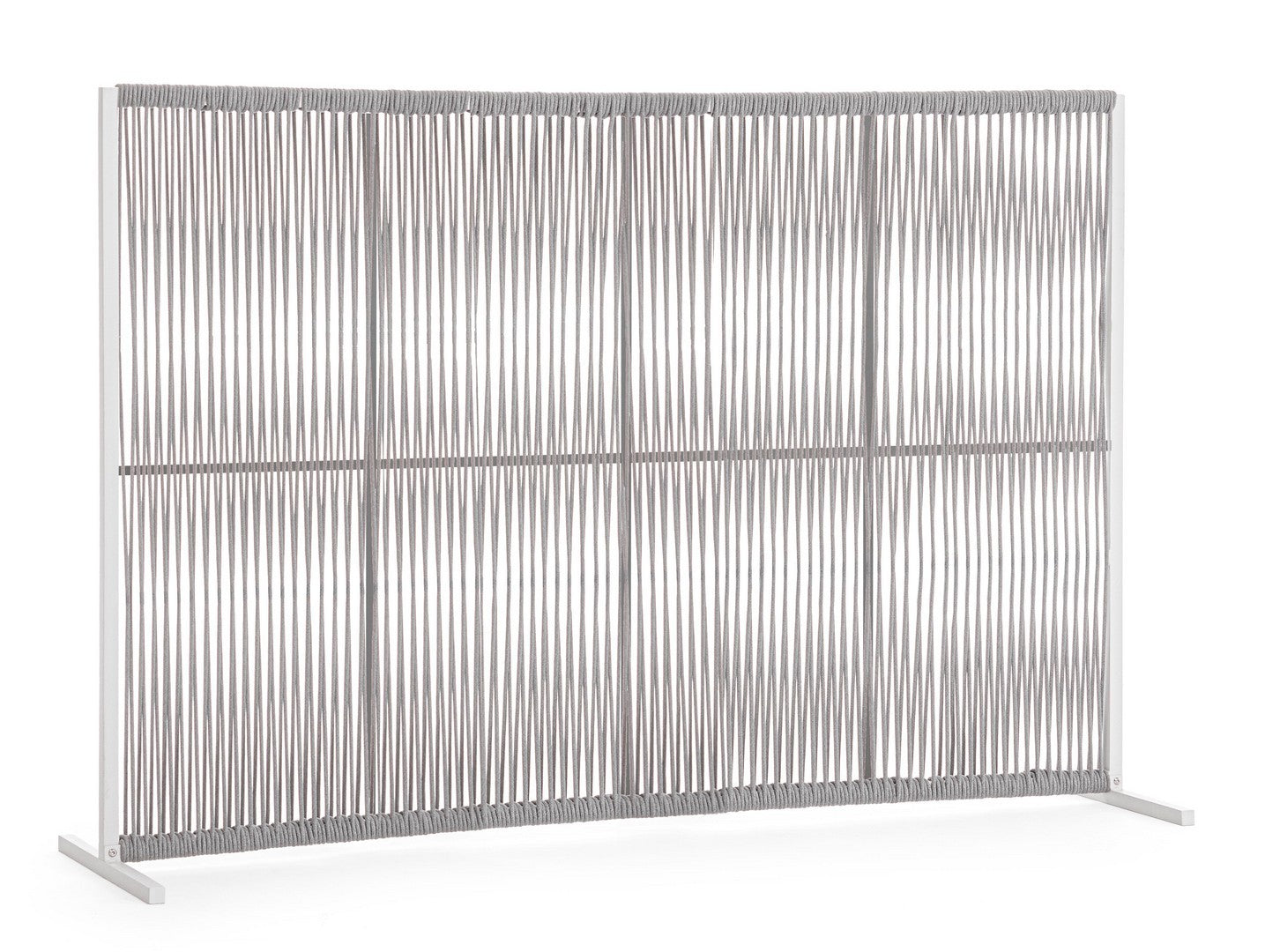 Paravent Paxson 180x120 cm weiß/grau