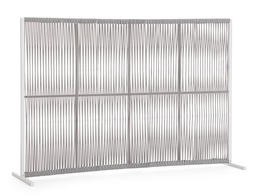 Paravent Paxson 180x120 cm weiß/grau