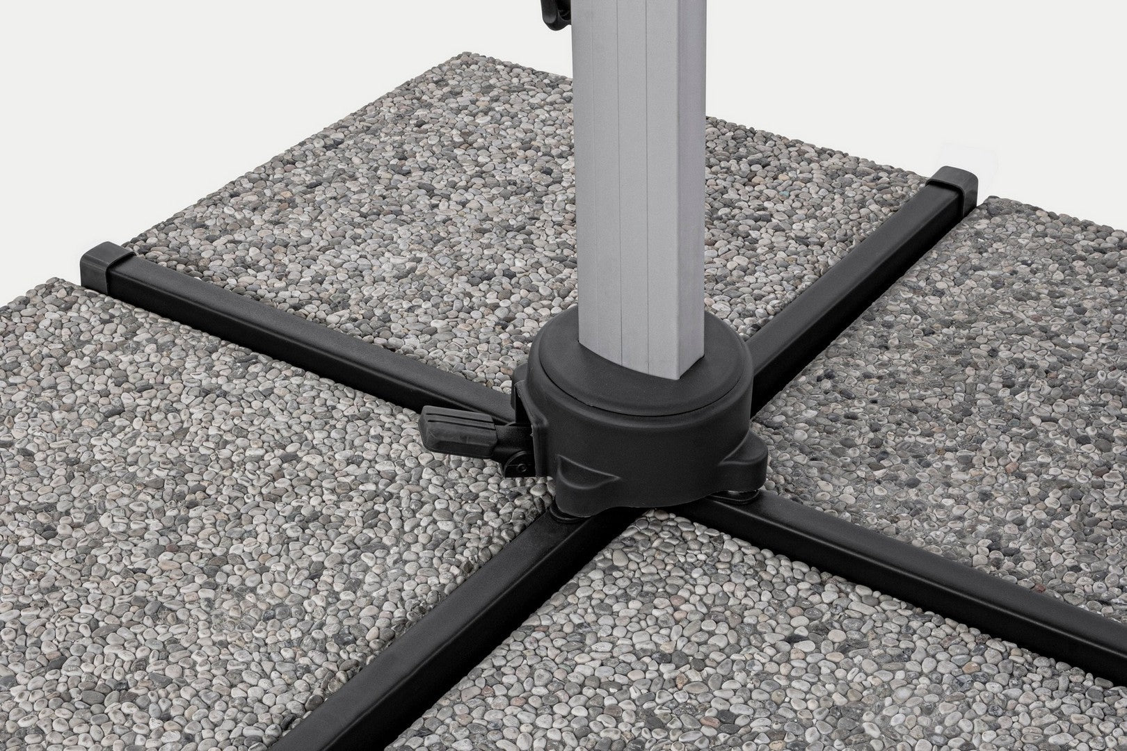 Sonnenschirm Ines mit LEDs 3x3m dunkelgrau I Bizzotto bei Stuff Shop kaufen