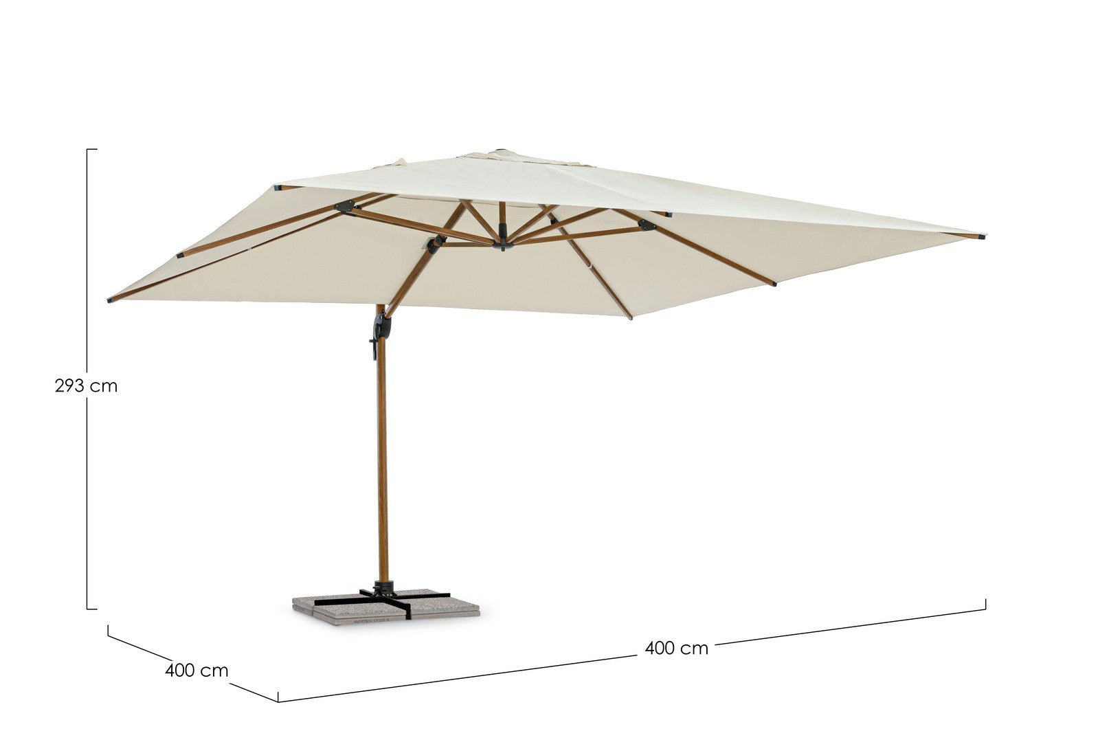 Sonnenschirm Orion 4x4 natur-beige | Bizzotto bei STUFF Shop kaufen