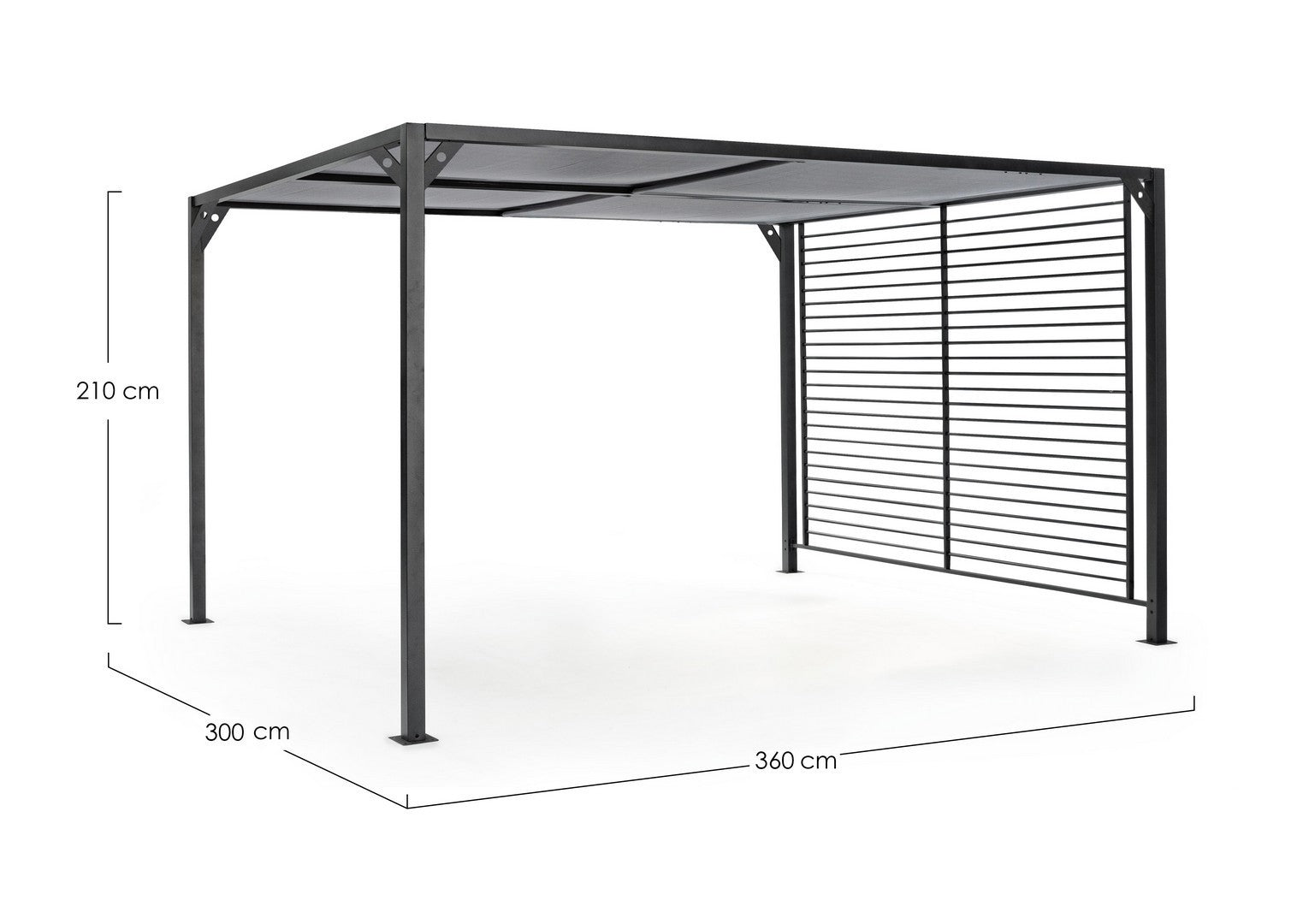 Pavillon Noah 3x3,6m anthrazit