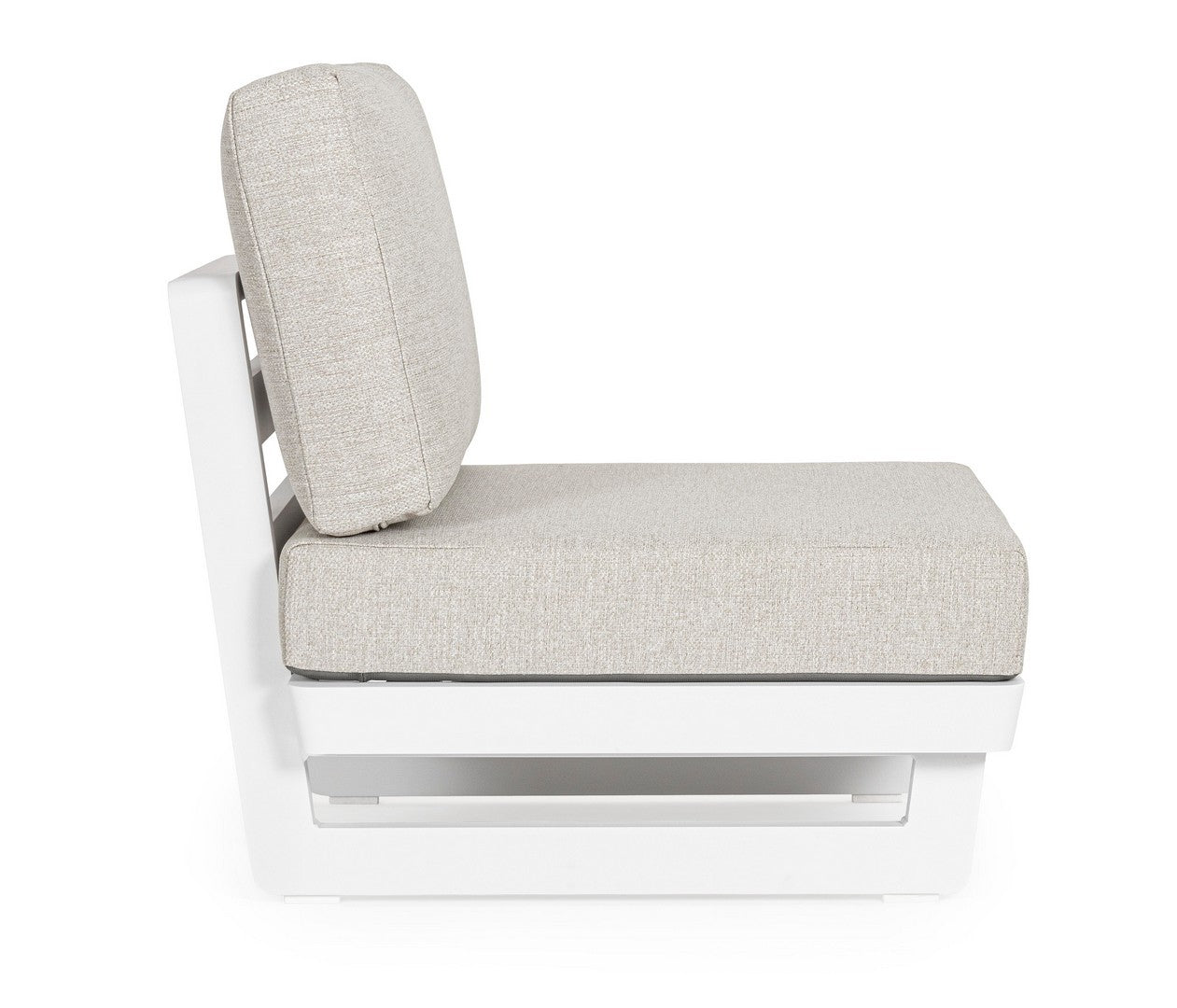 Outdoor Sessel Infinity Modular aus Aluminium mit Olefin-Kissen in Weiß | Bizzotto bei STUFF Shop kaufen