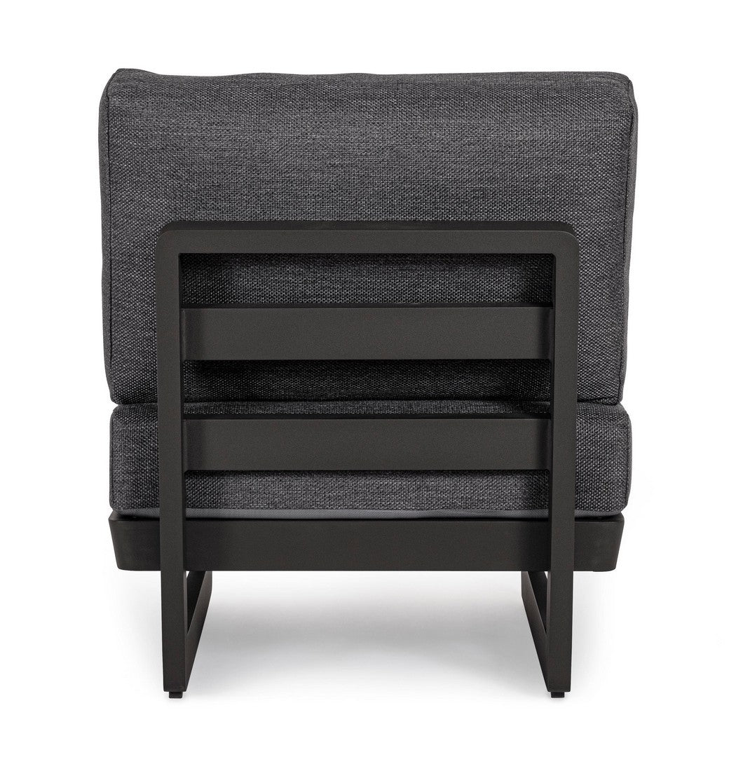 Outdoor Sessel Infinity Modular aus Aluminium mit Olefin-Kissen in Anthrazit | Bizzotto bei STUFF Shop kaufen