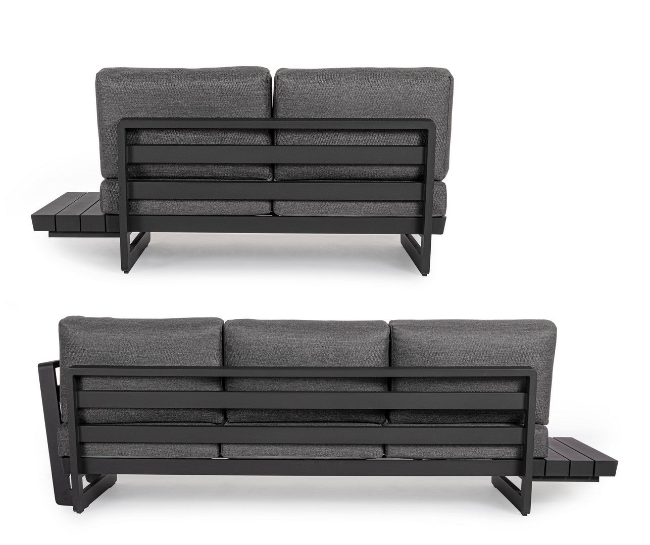 Modulare Outdoor Lounge Infinity in Anthrazit aus Aluminium  | Bizzotto bei STUFF Shop kaufen