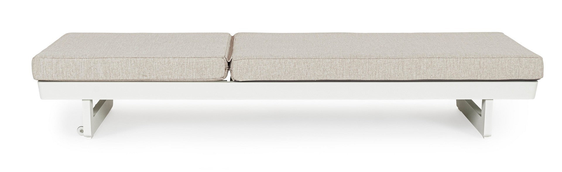 Outdoor Sonnenliege Infinity in Weiß mit Olefin-Polster für Garten und Pool | Bizzotto bei STUFF Shop kaufen