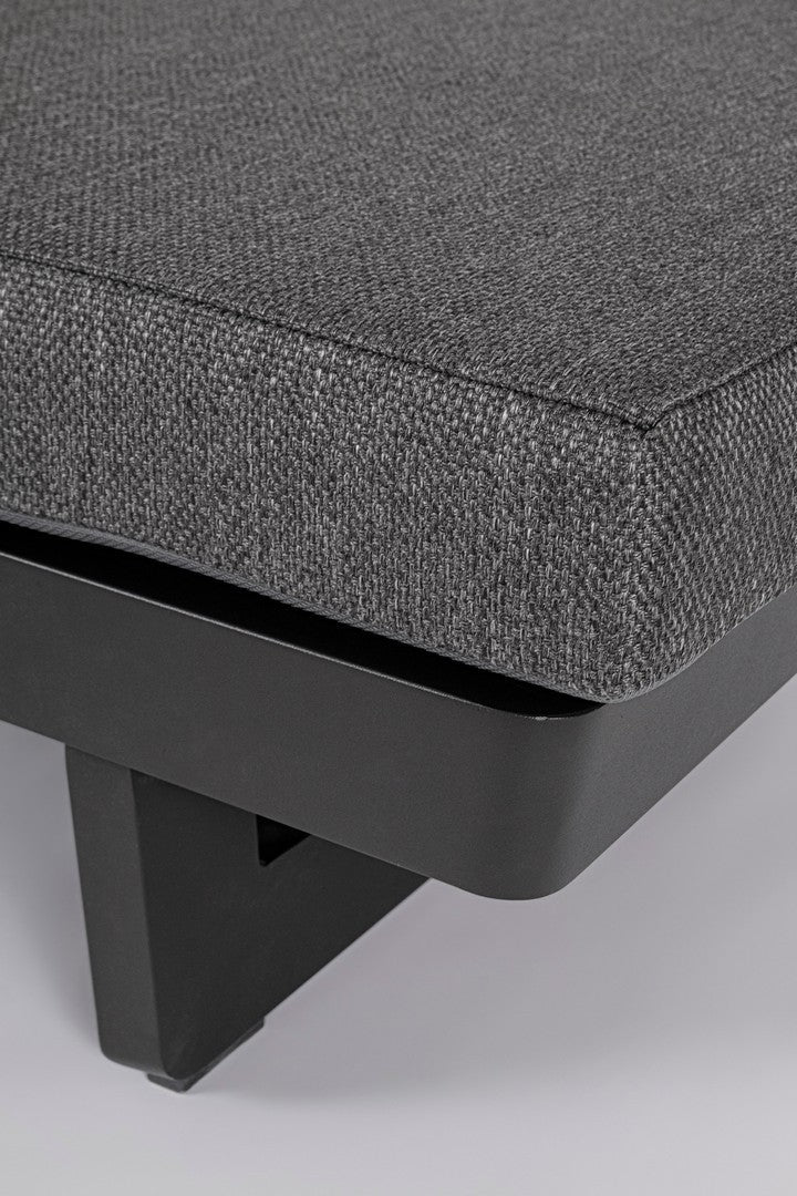 Outdoor Sonnenliege Infinity in Anthrazit aus Aluminium mit verstellbarer Rückenlehne | Bizzotto bei STUFF Shop kaufen