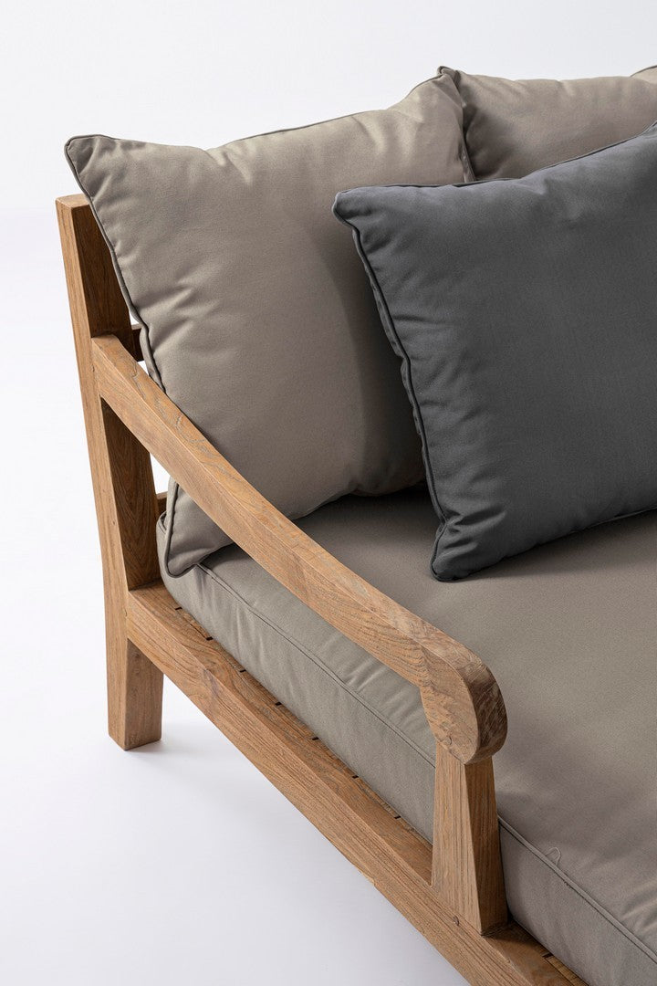 Outdoor Daybed Bali 2er-Set aus massivem Teakholz mit Olefin-Polstern | Bizzotto bei STUFF Shop kaufen